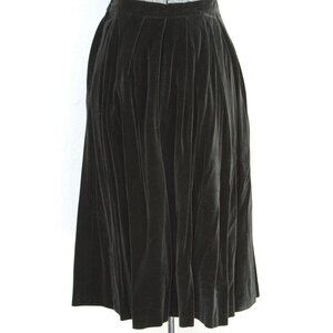 50's black velvet skirt small size